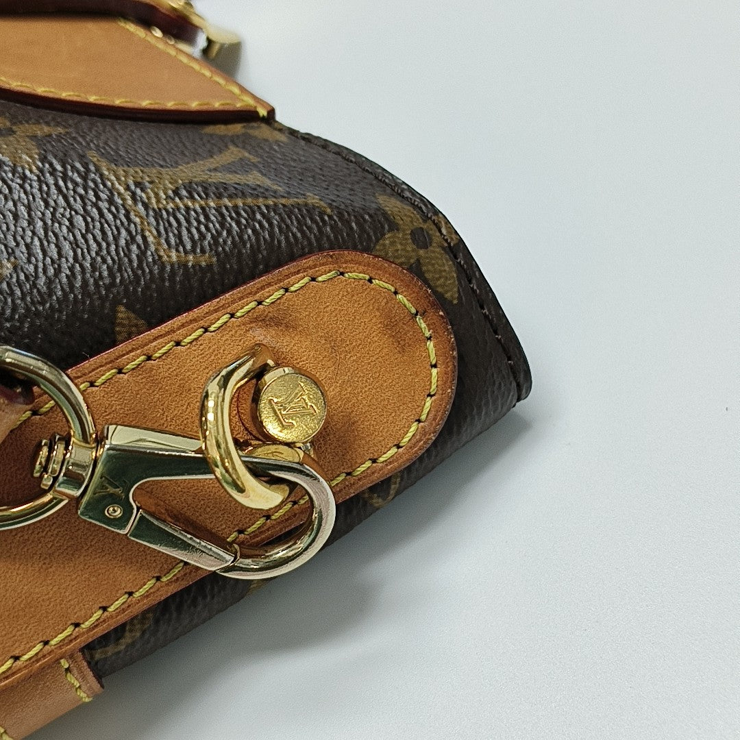 DUFFLE Monogram Coated Canvas Brown