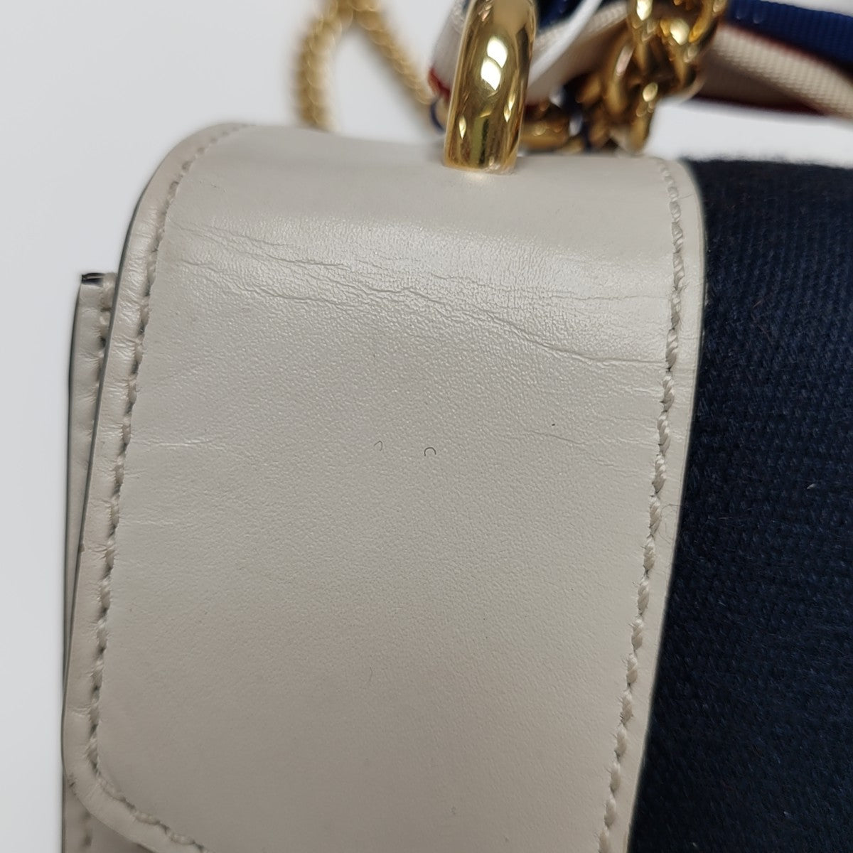 Sylvie Mini Calfskin White