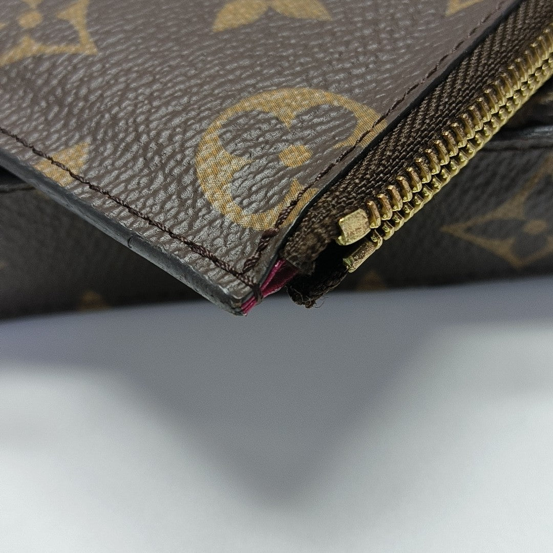 FÉLICIE Monogram Coated Canvas Brown