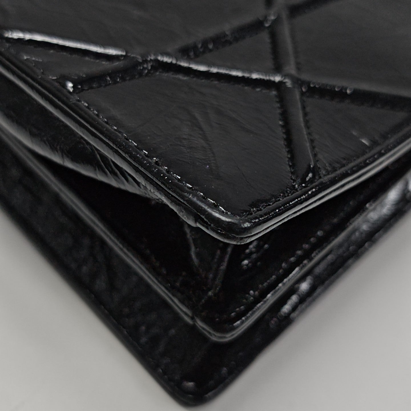 Cannage Calfskin Shoulder Bag Black