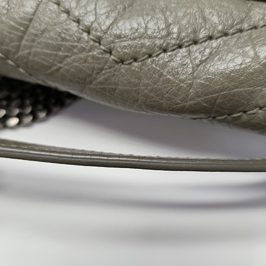 NIKI Small Chevron Calfskin Green
