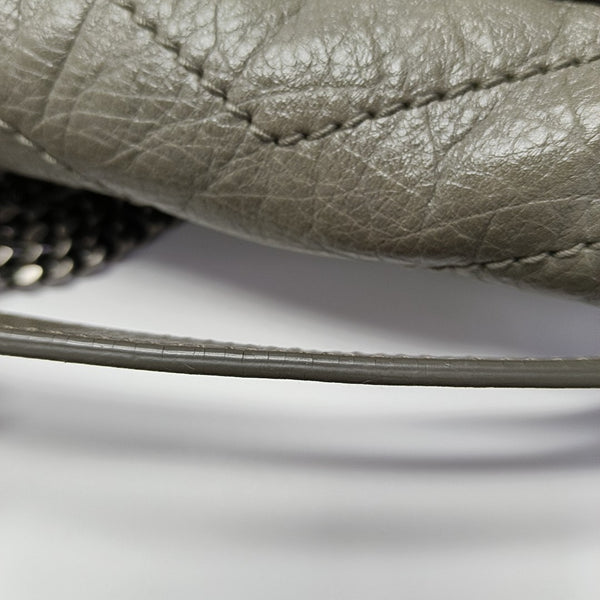 NIKI Small Chevron Calfskin Green