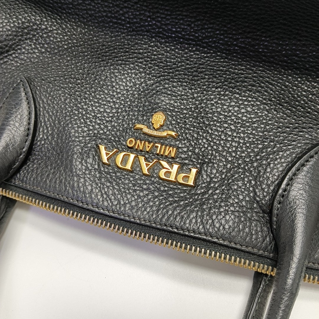 Calfskin Tote Bag Large Black