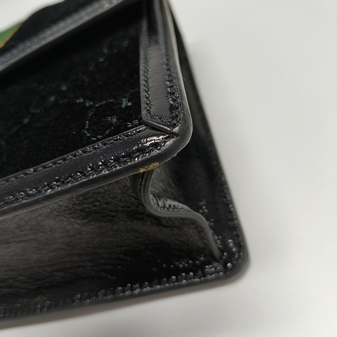 Sylvie Small Monogram Velvet Black