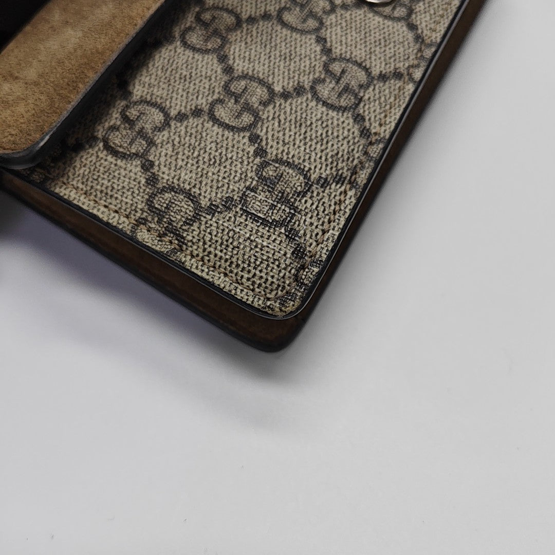 Dionysus Super Mini Monogram Coated Canvas Beige