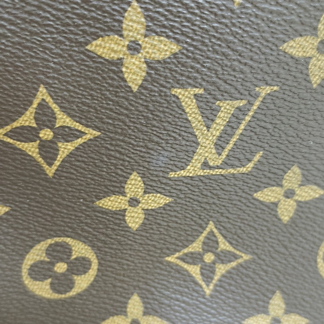 NEVERFULL MM Monogram Coated Canvas Brown