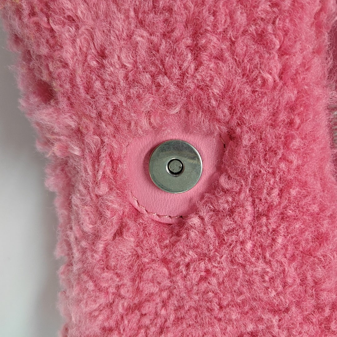 Hourglass Mini Sheepskin Pink