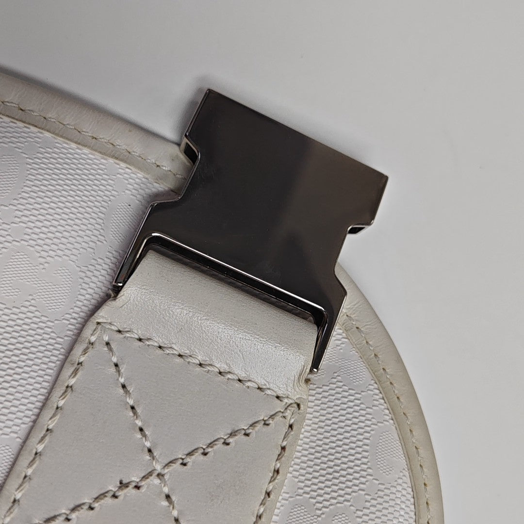 Monogram Coated Canvas White