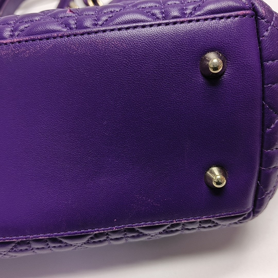 Dior Soft Cannage Calfskin Purple