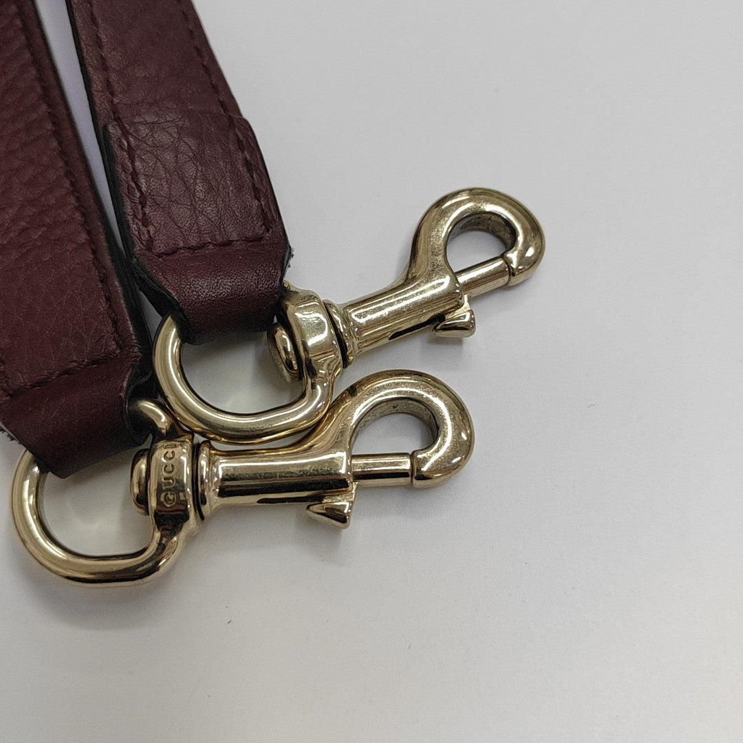 Bamboo 1947 Medium Calfskin Red
