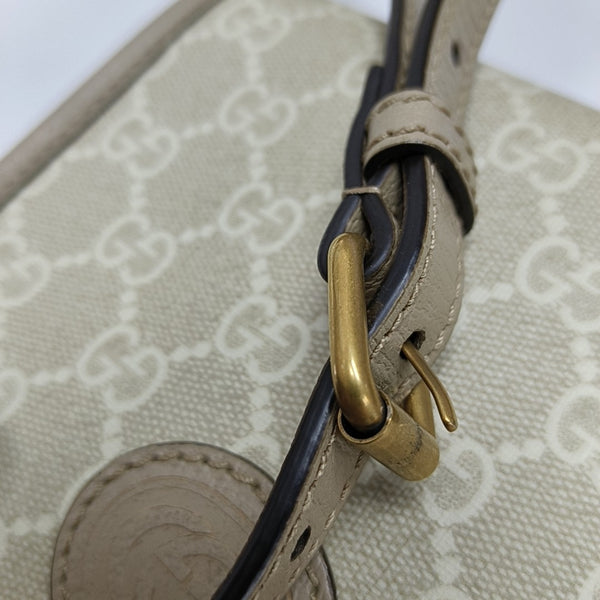 Retro Mini Monogram Coated Canvas Beige