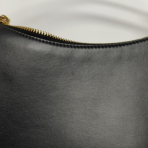 Calfskin Shoulder Bag Black