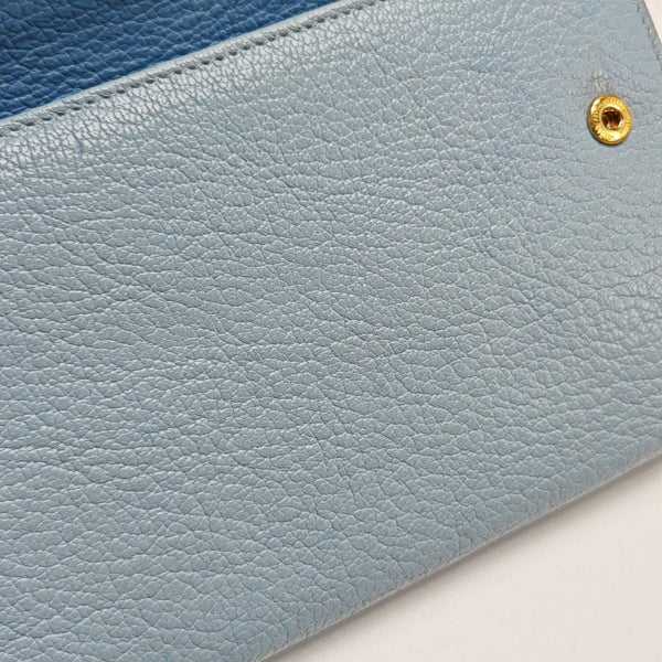 Calfskin Wallet Blue