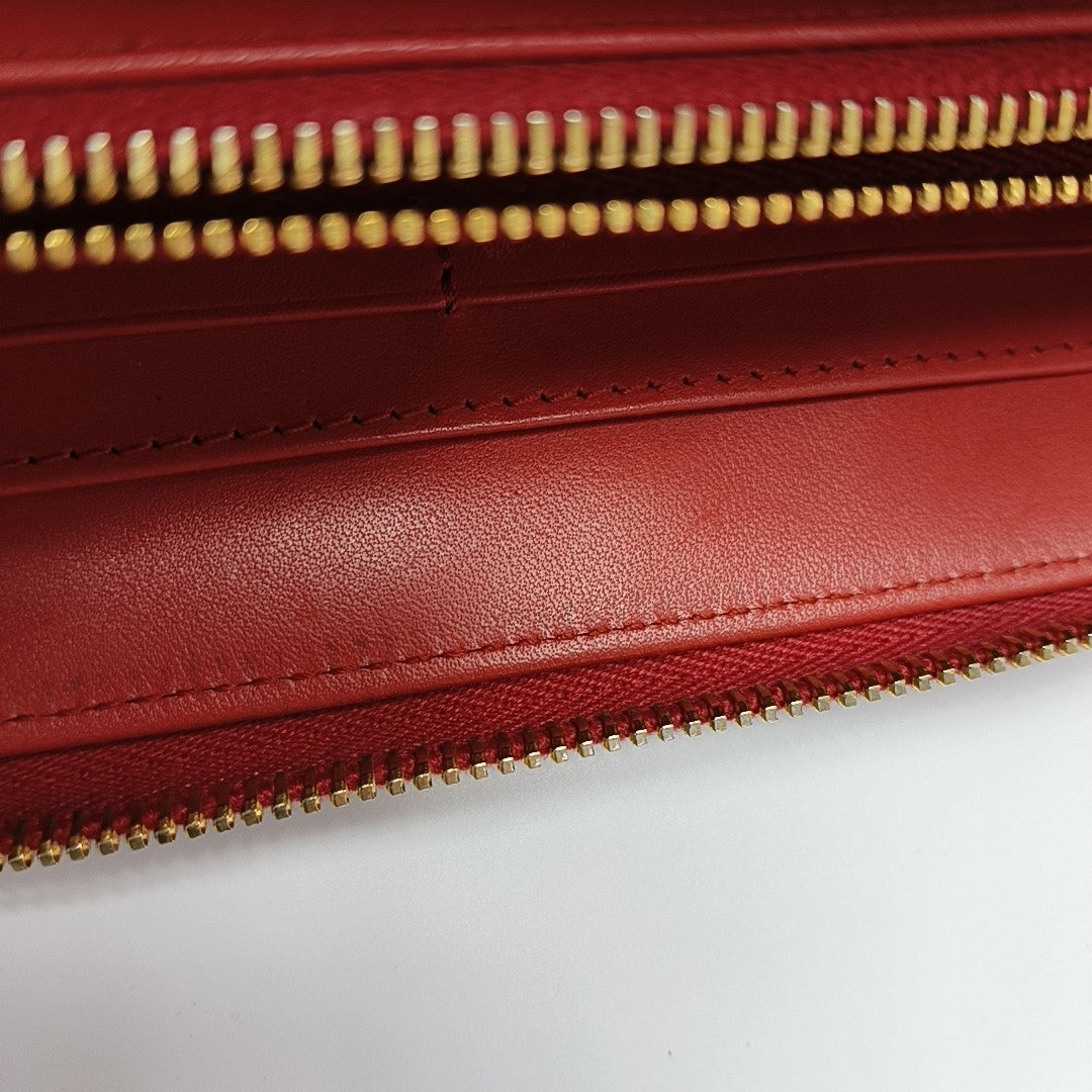 Calfskin Wallet Red