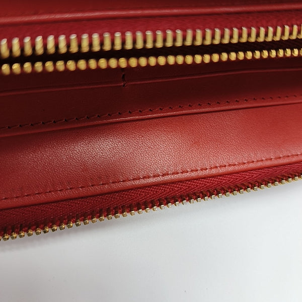 Calfskin Wallet Red