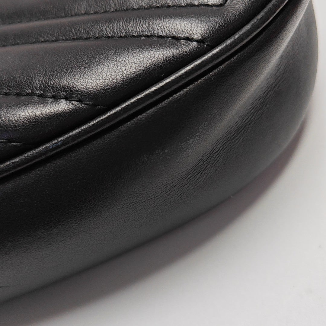GG Marmont Mini Quilted Calfskin Black