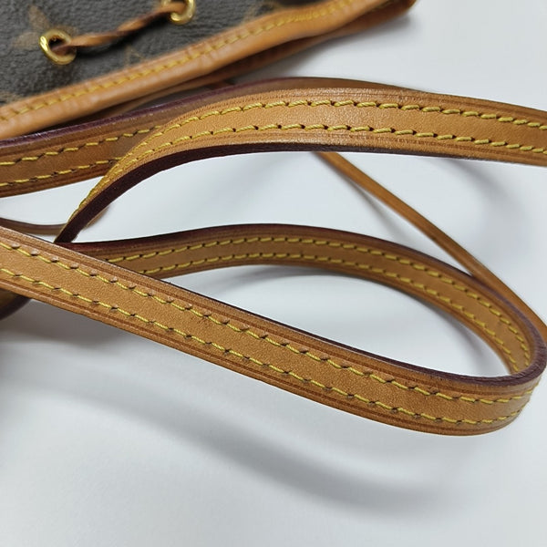 NÉONOÉ Nano Monogram Coated Canvas Brown