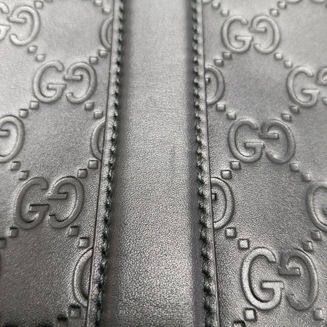 Signature Monogram Calfskin Black