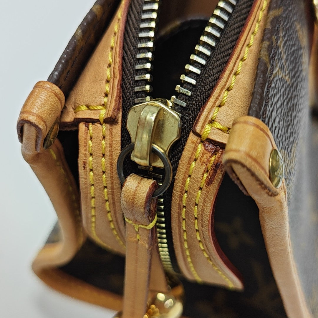 POPINCOURT Monogram Coated Canvas Brown