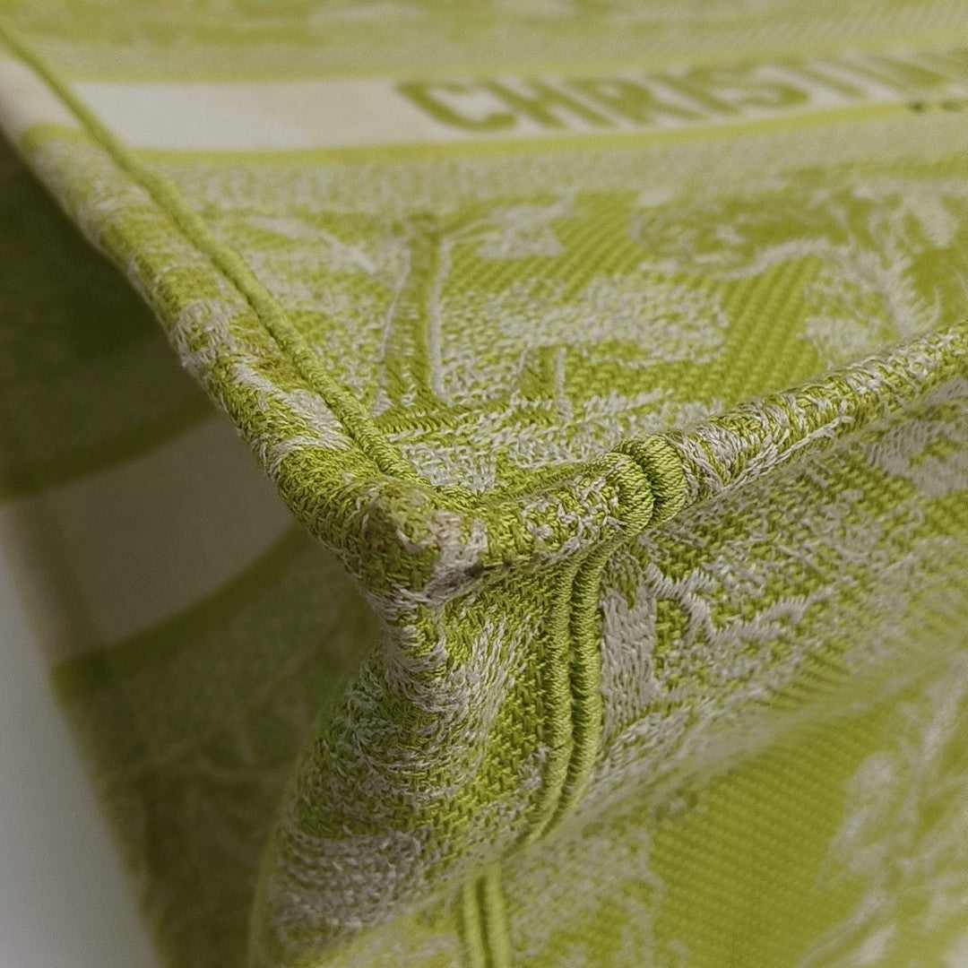 Book Tote Medium Fabric Green