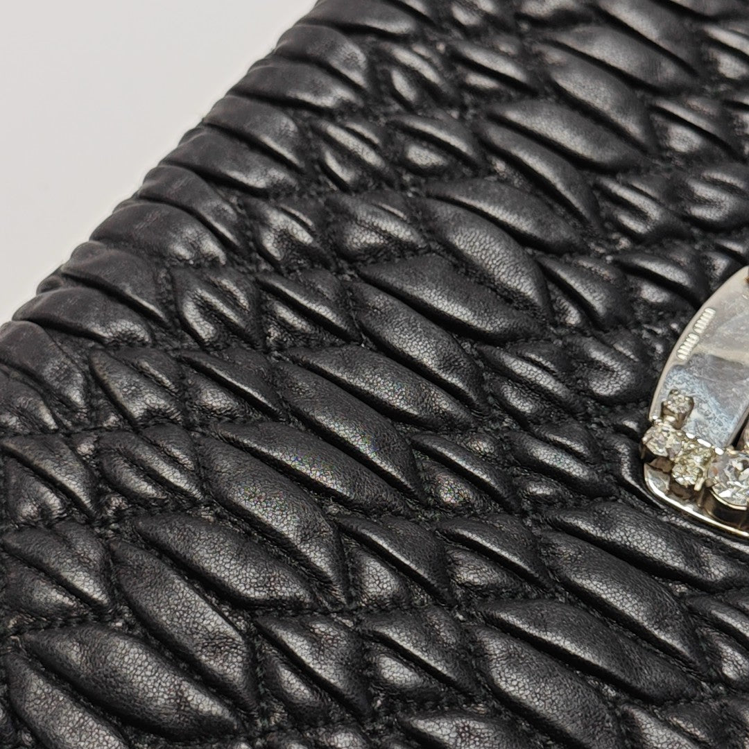 Lambskin Shoulder Bag Black