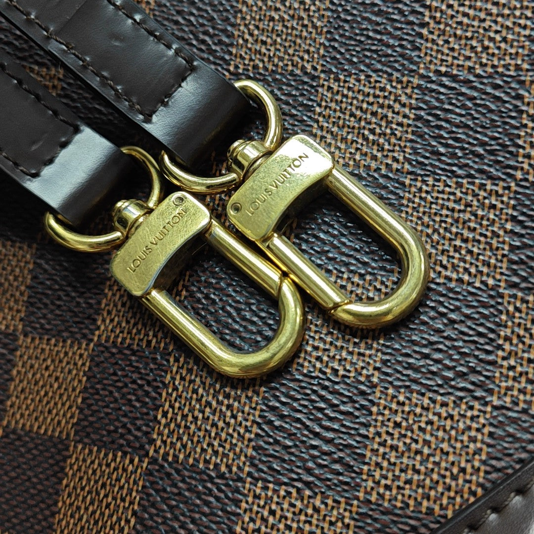 KENSINGTON BOWLING Damier Ebene Coated Canvas Brown