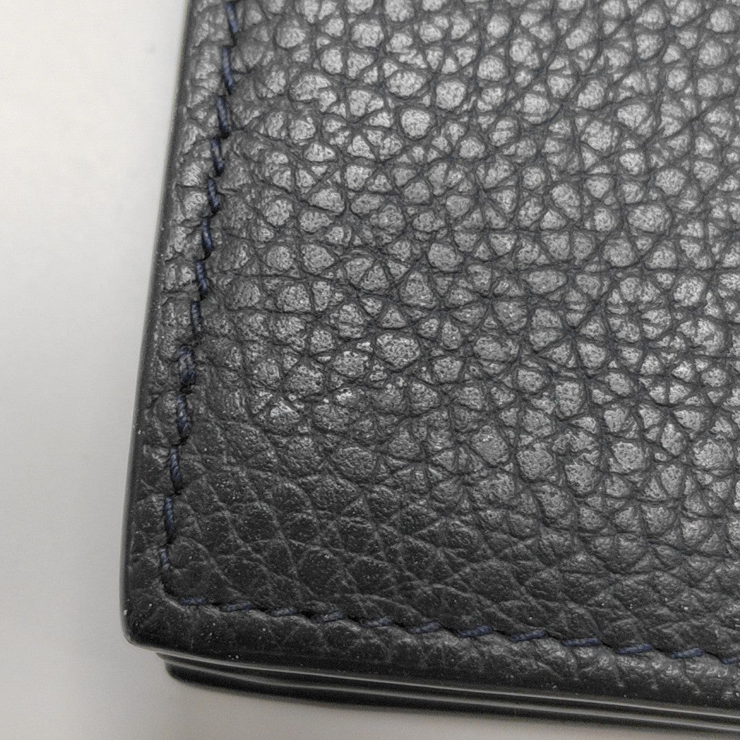 Calfskin Card Holder Blue