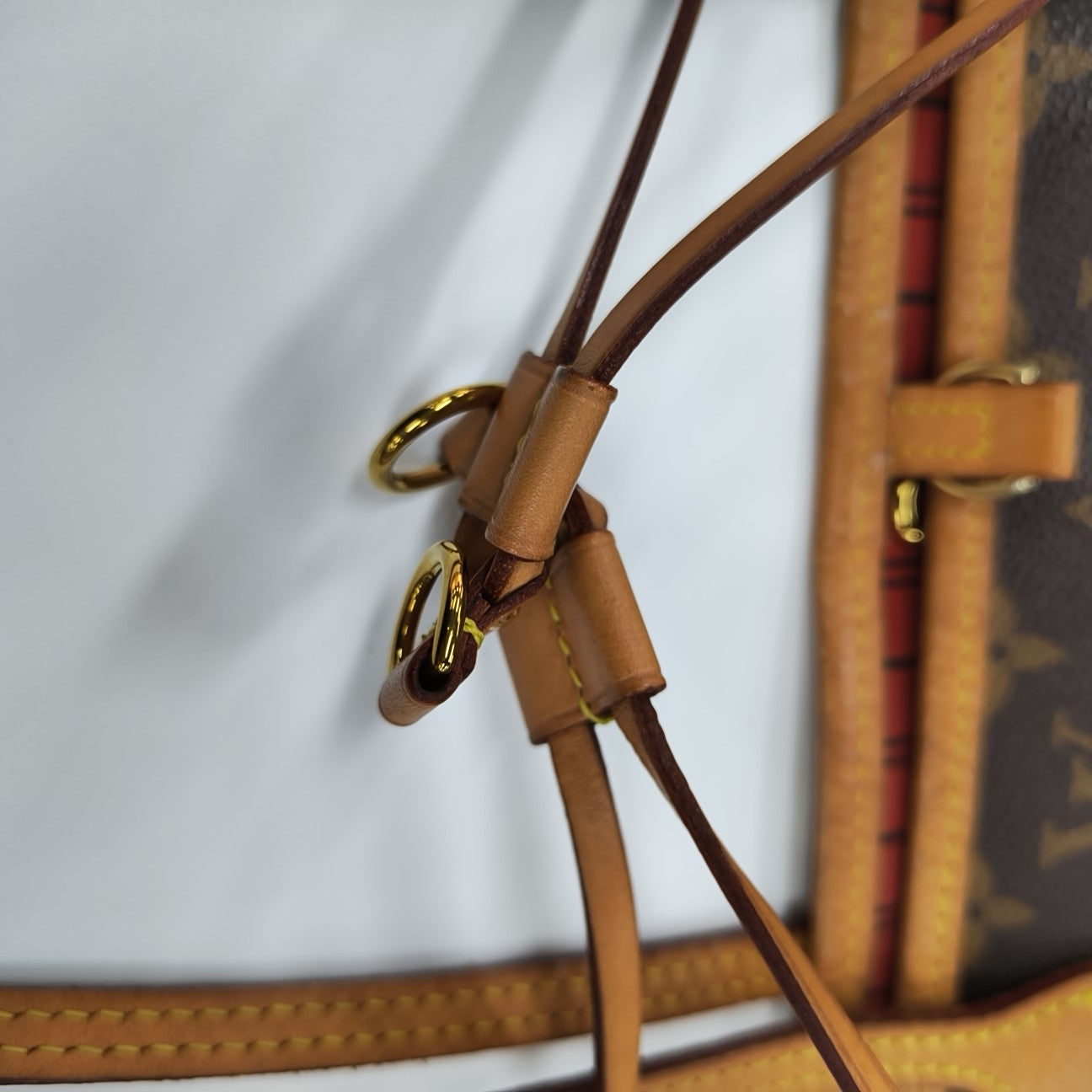 NEVERFULL MM Monogram Coated Canvas Brown