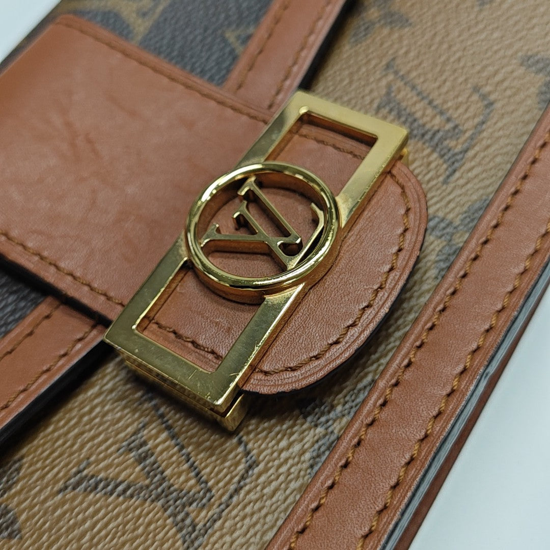 DAUPHINE Monogram Coated Canvas Brown