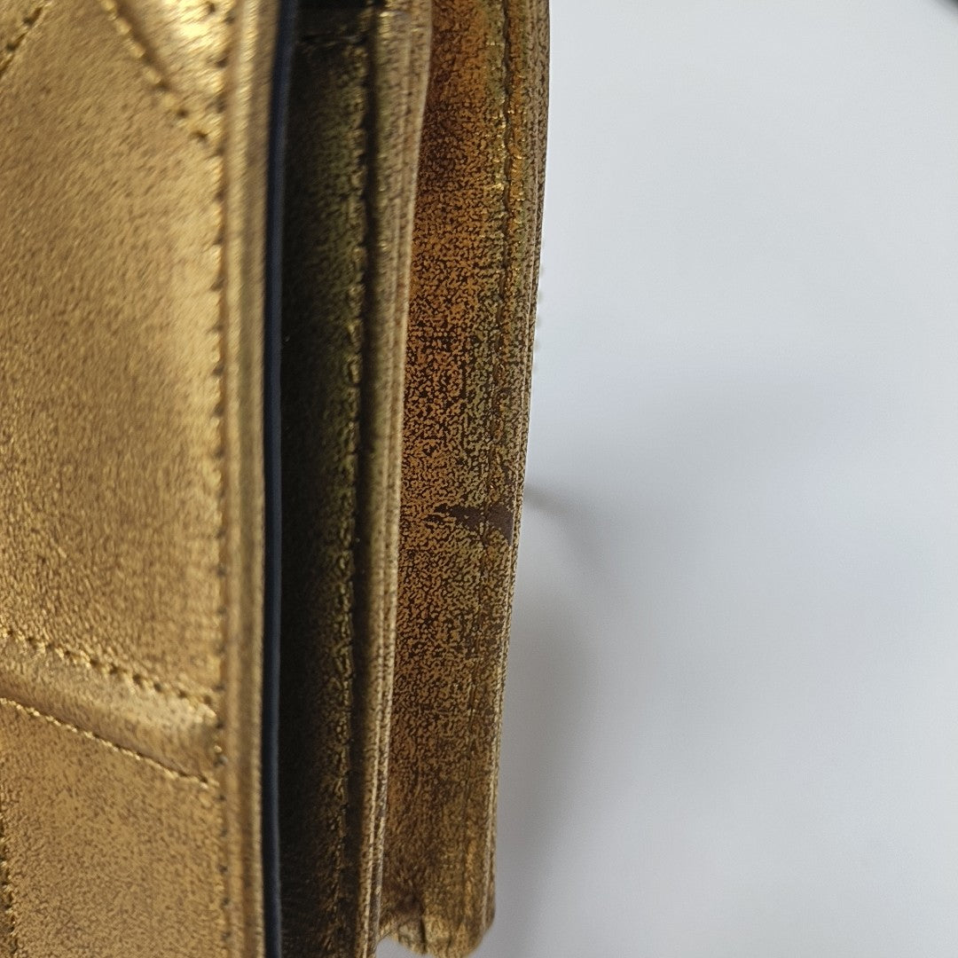 Diorama Cannage Calfskin Gold