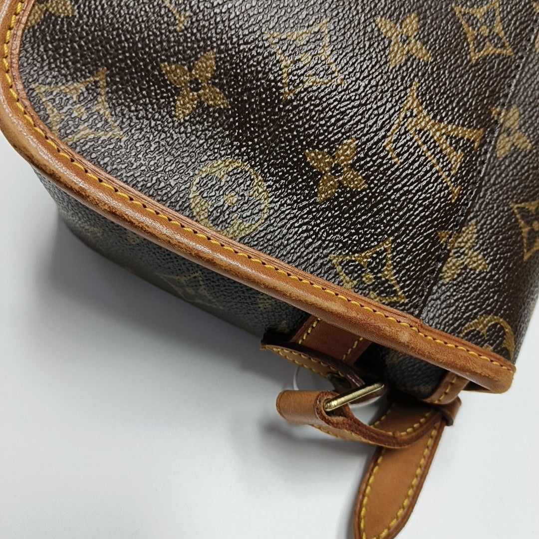 SOLOGNE PM Monogram Coated Canvas Brown
