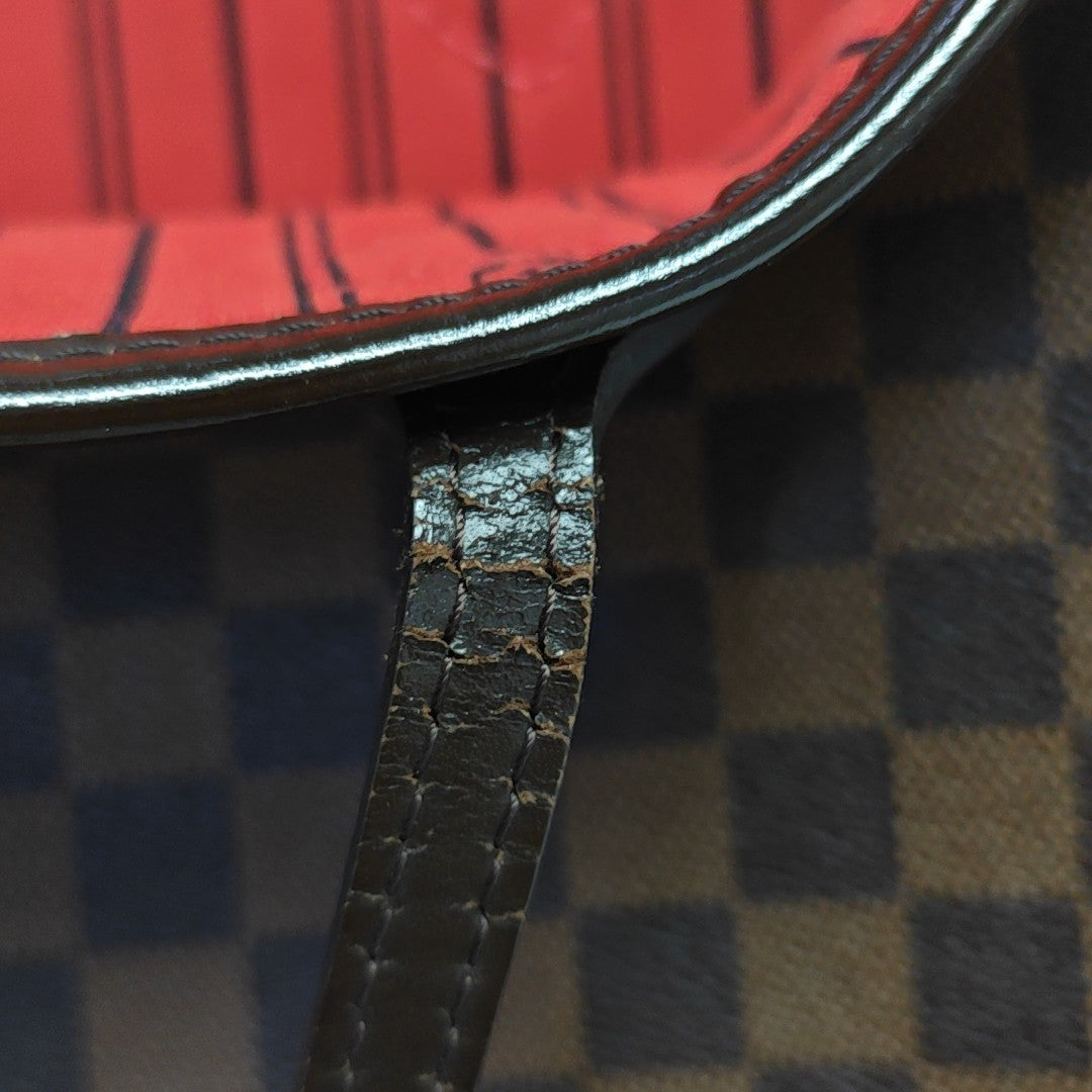 NEVERFULL MM Damier Ebene Coated Canvas Brown
