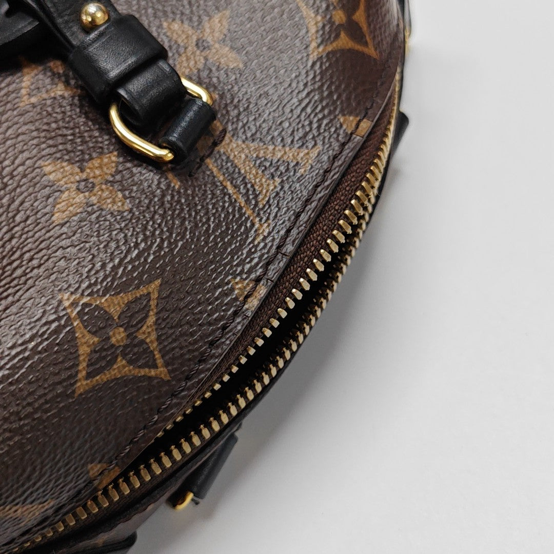 PETITE MALLE Monogram Coated Canvas Brown