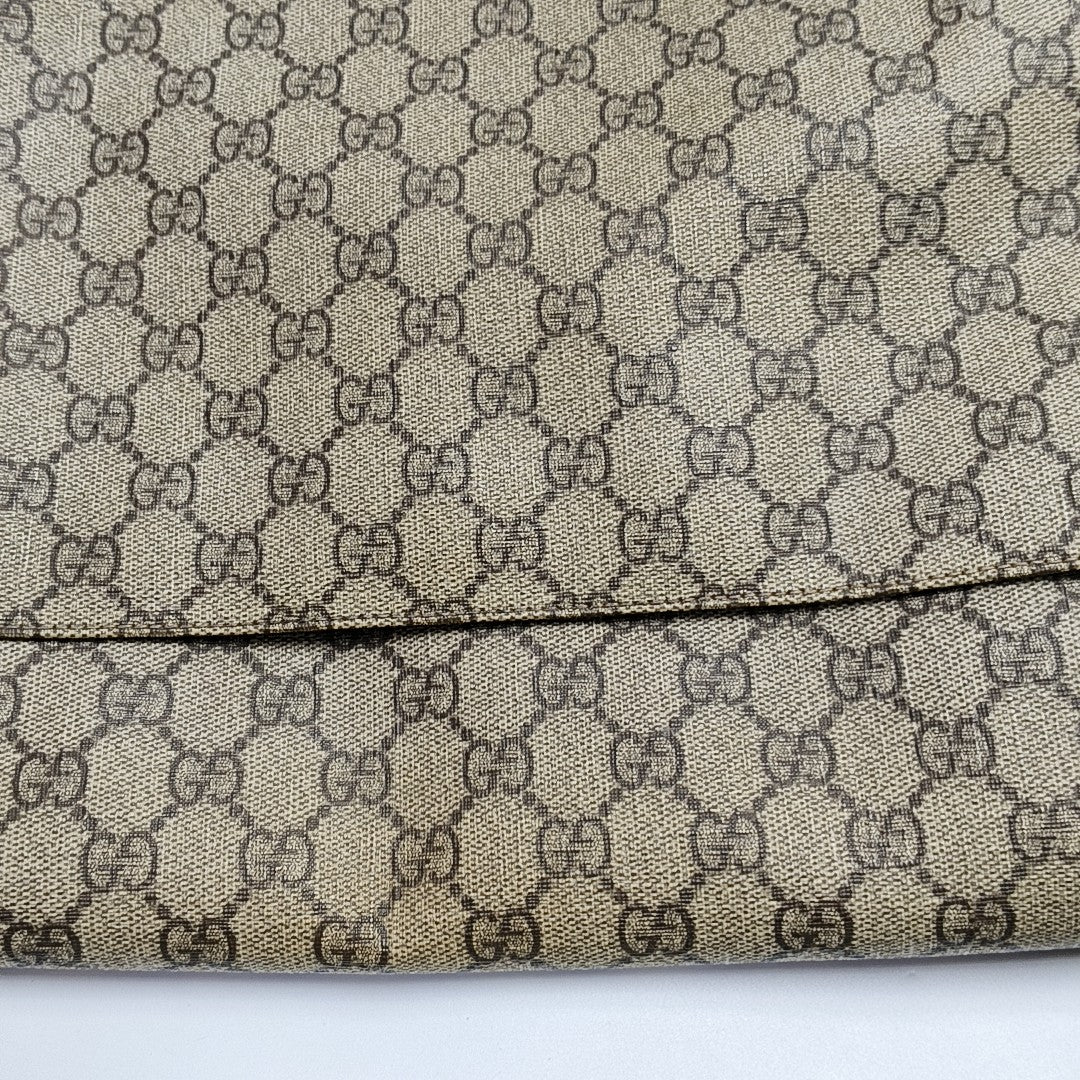 GG Messenger Monogram Coated Canvas Black