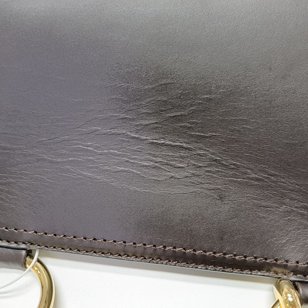 Calfskin Shoulder Bag Brown