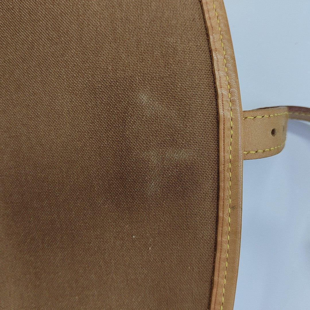 SOLOGNE PM Monogram Coated Canvas Brown