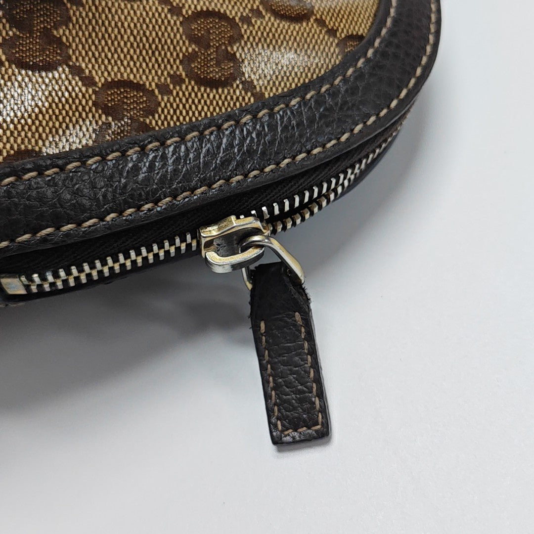 Monogram Coated Canvas Shoulder Bag Brown