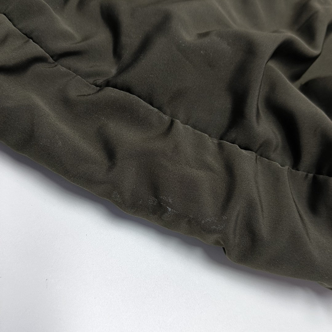 Fabric Top Handle Bag Brown