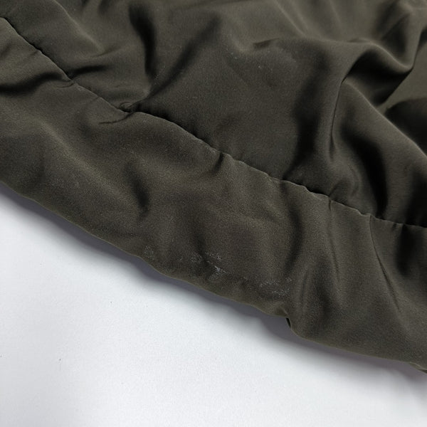 Fabric Top Handle Bag Brown