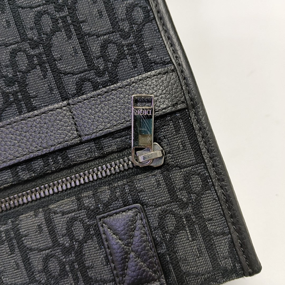 Safari Oblique Canvas Black