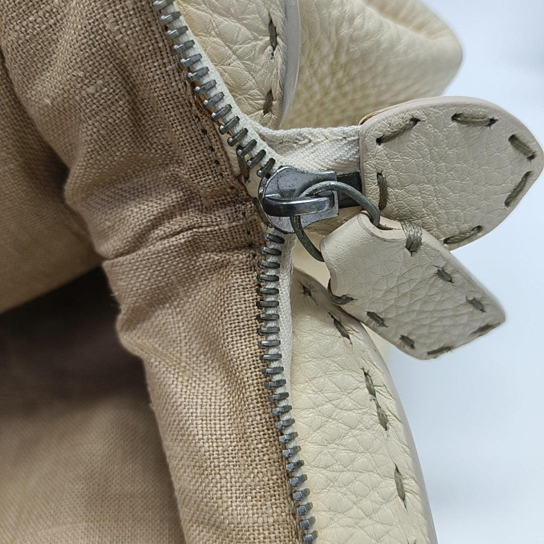 Selleria Quilted Calfskin Beige