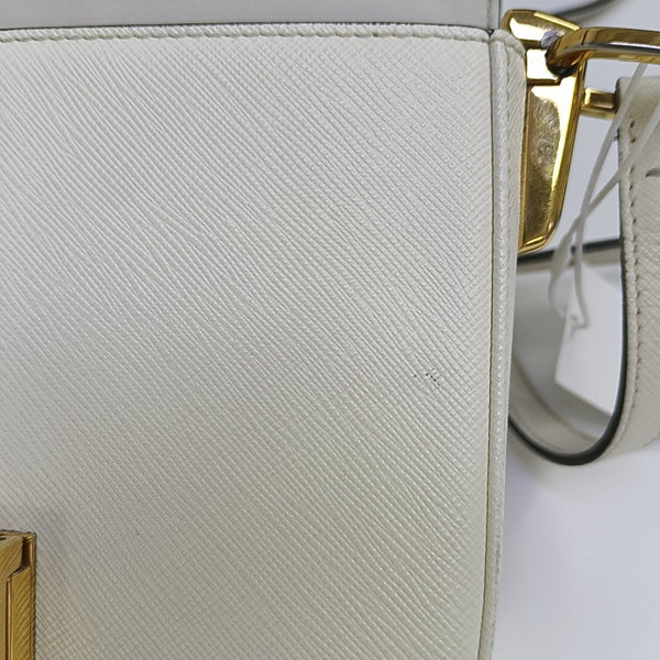 Emblème Calfskin White