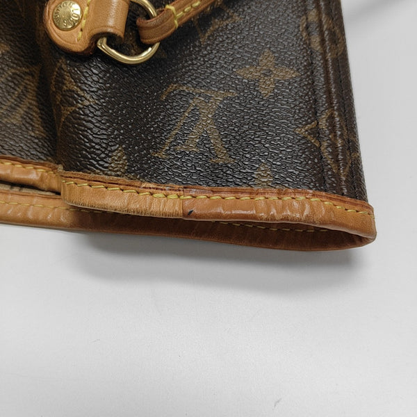 NEVERFULL MM Monogram Coated Canvas Brown