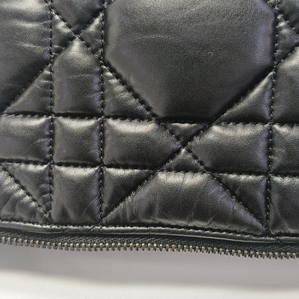 Diortravel Nomad Small Cannage Calfskin Black