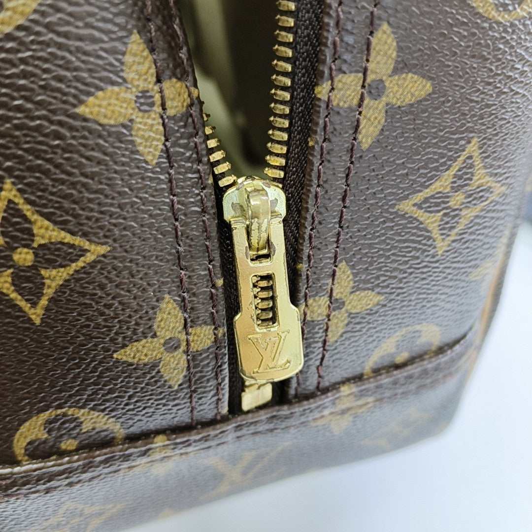 DEAUVILLE MM Monogram Coated Canvas Brown