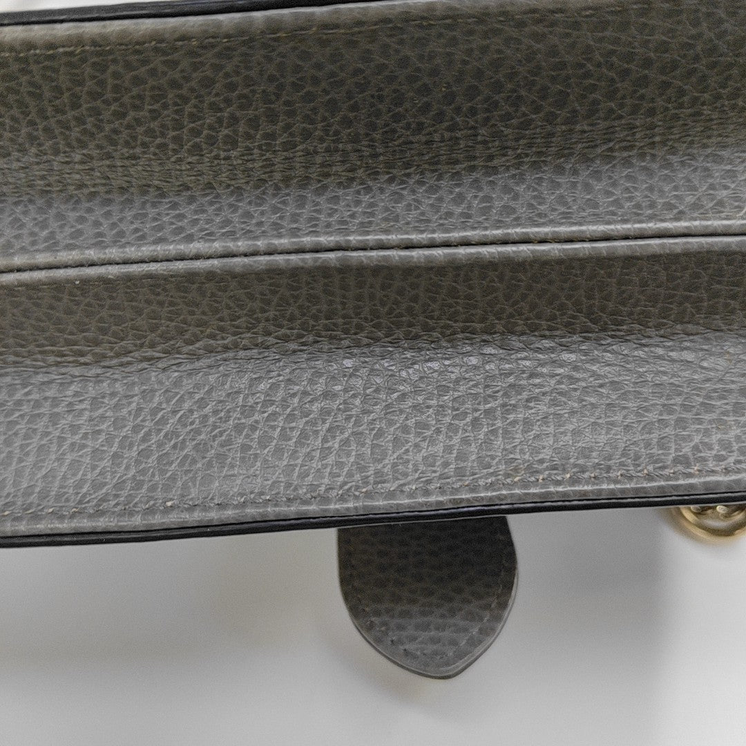 Interlocking G Small Calfskin Gray