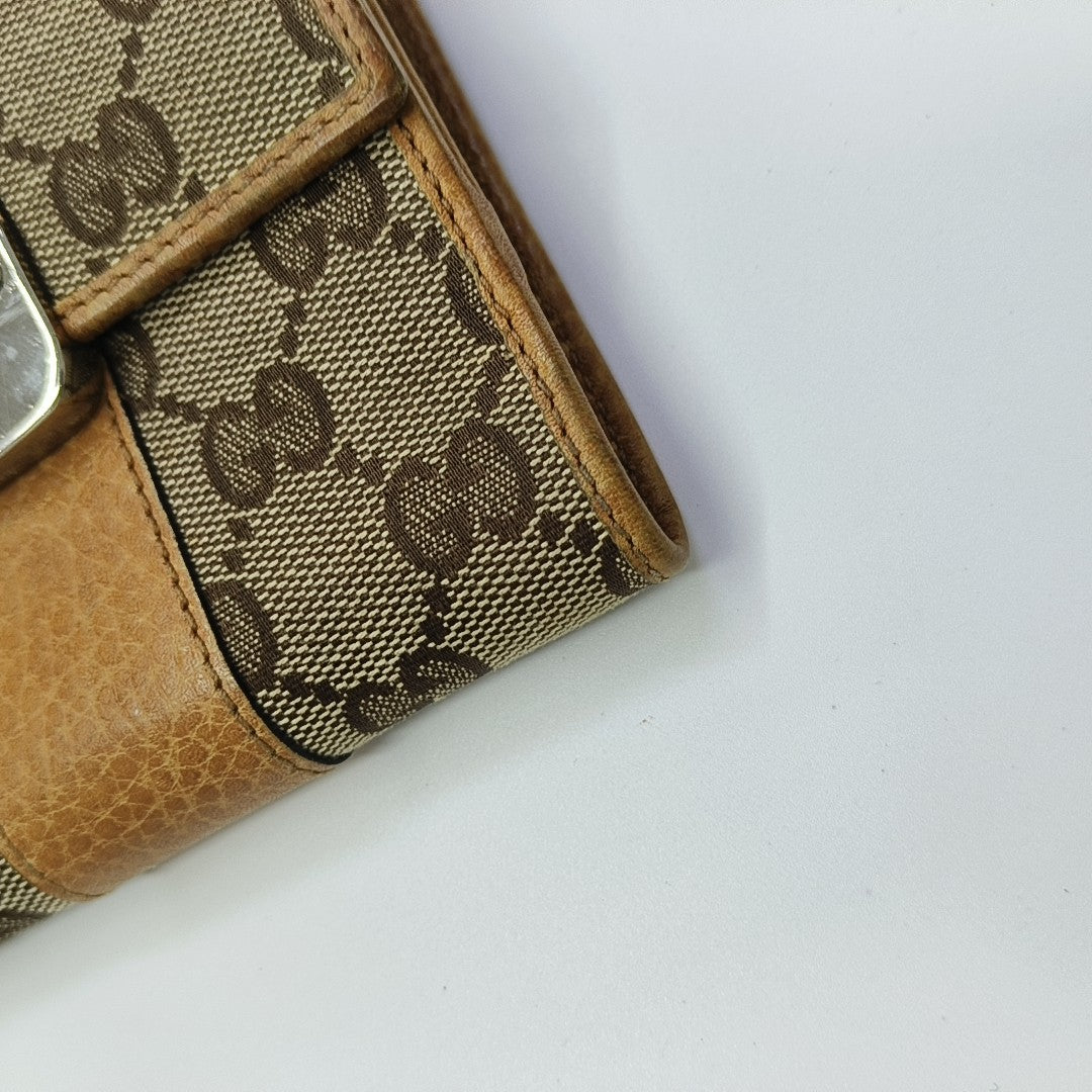 Monogram Canvas Wallet Brown