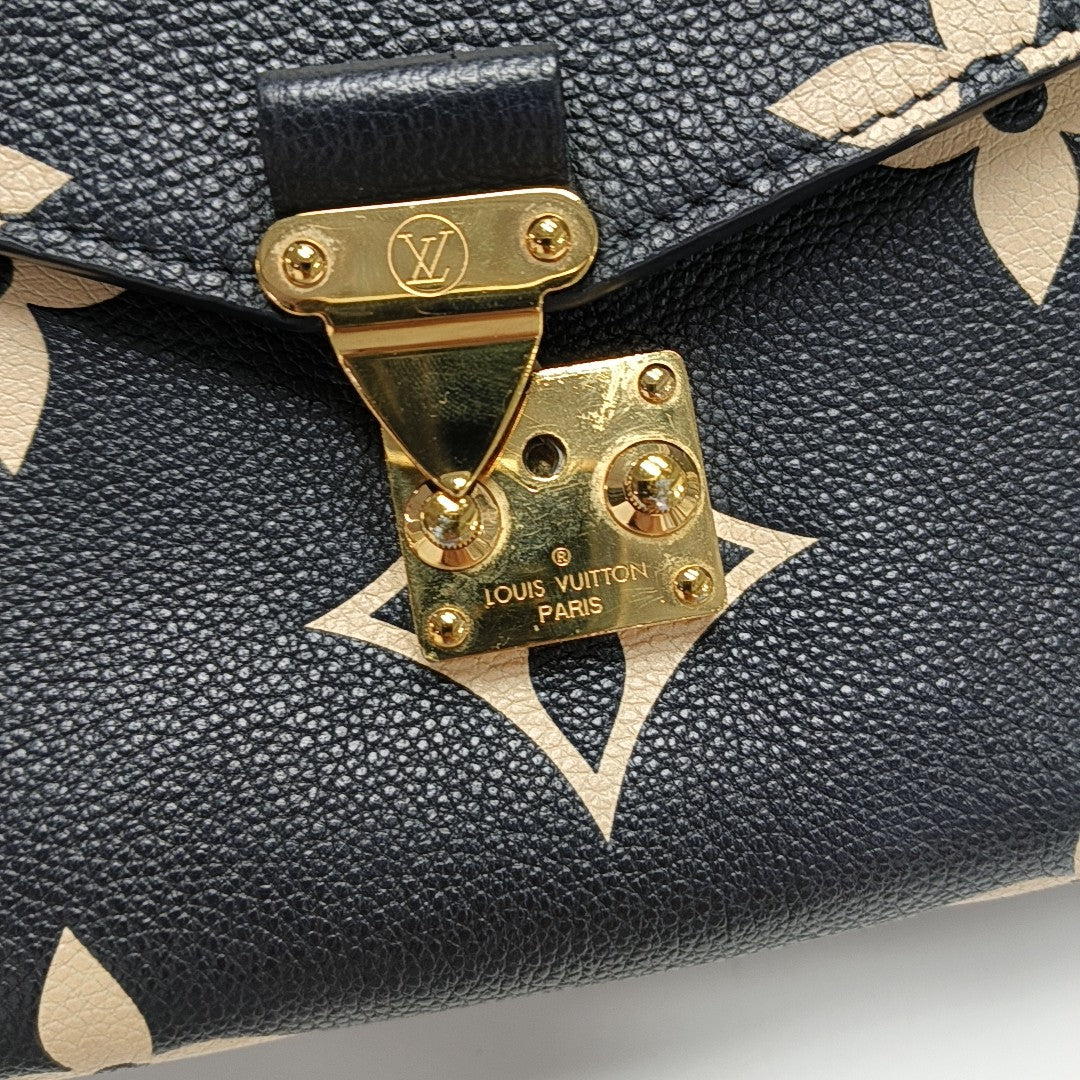 MÉTIS MM Monogram Calfskin Black