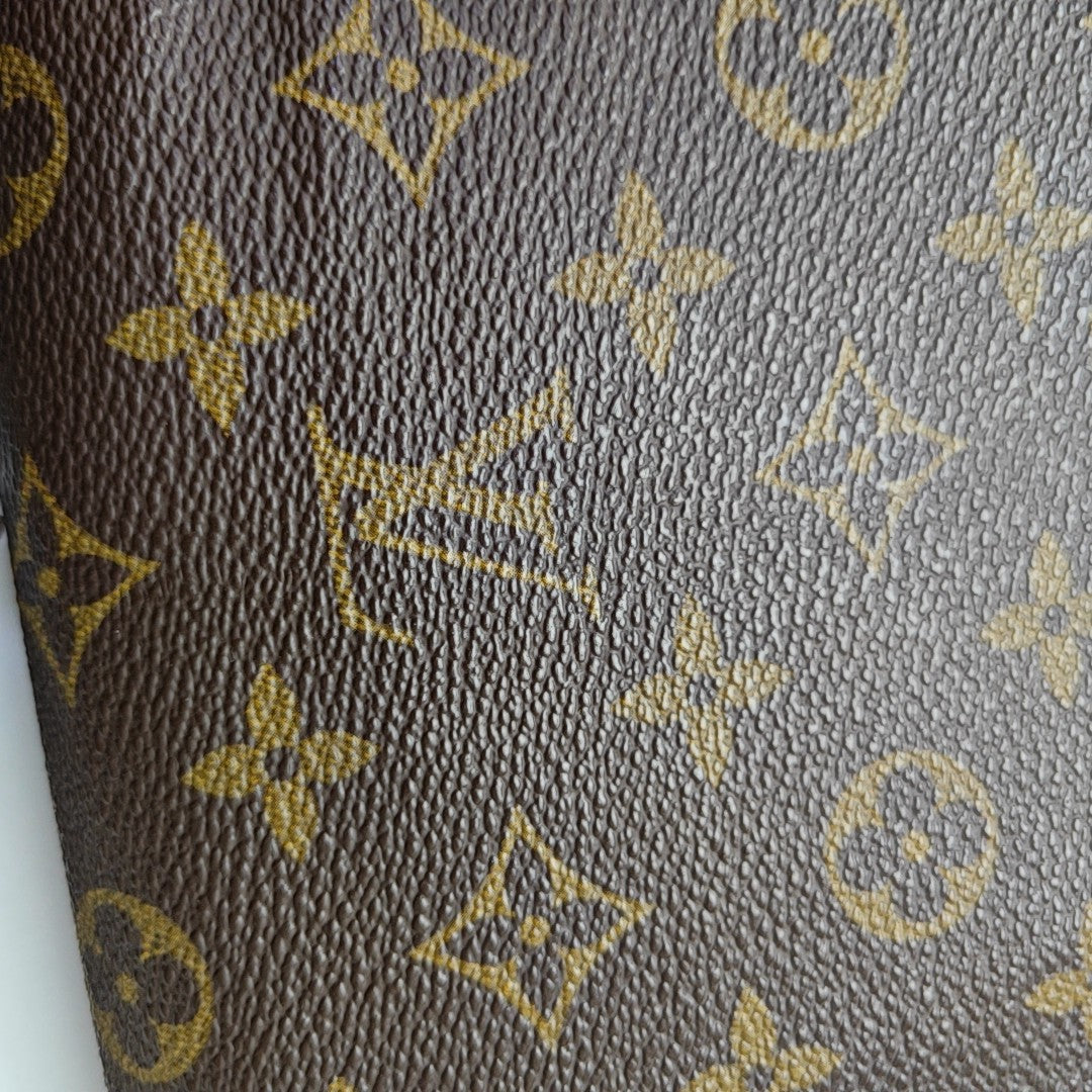 MONCEAU Monogram Coated Canvas Brown