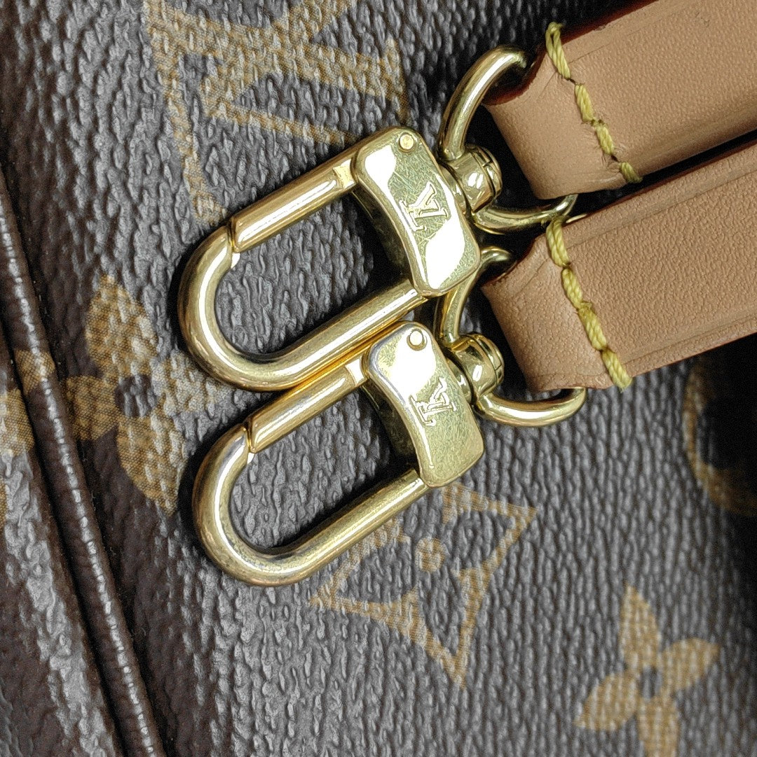 IVY Monogram Coated Canvas Brown